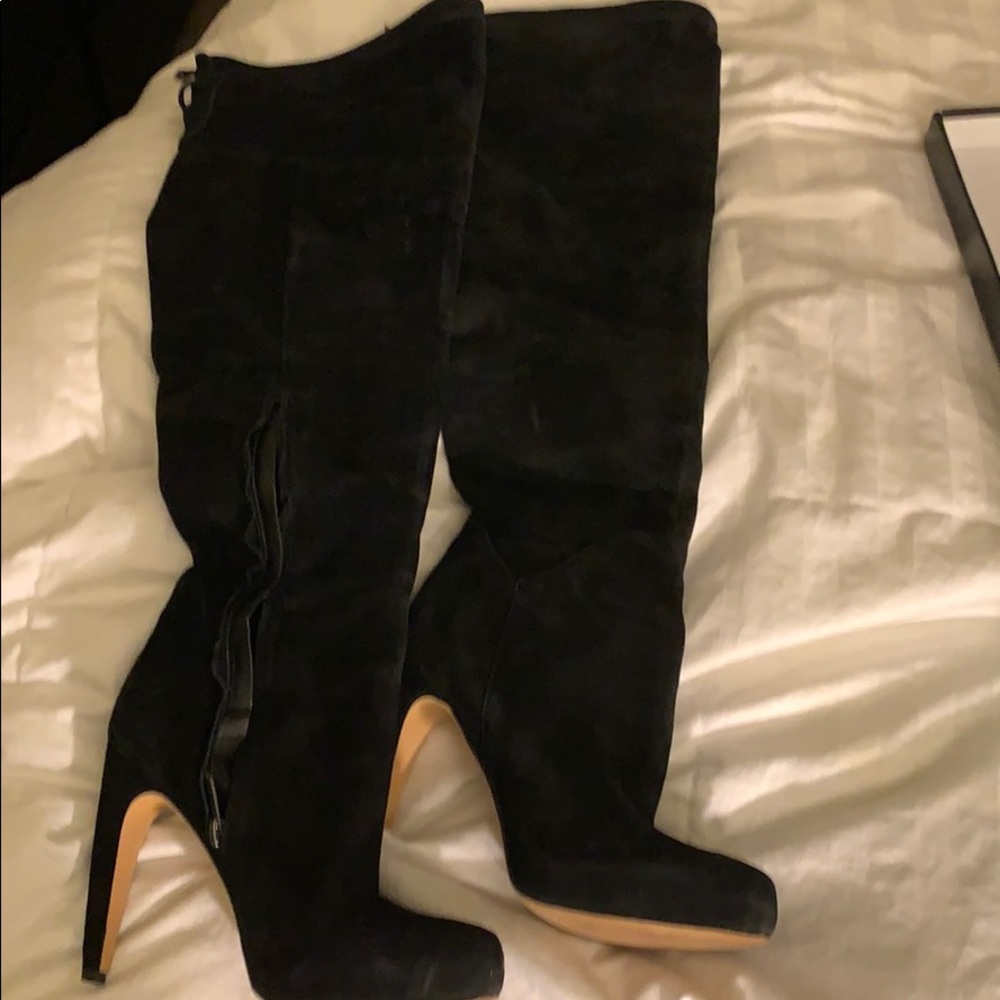 Sam elderman knee high boots. Black. 6 1/2.
